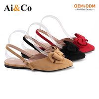Chaussures plates décontractées grande taille pour femme, en faux daim, avec bride arrière, nœud décoratif, à enfiler, semelle extérieure en TPR, semelle intérieure souple et réglable