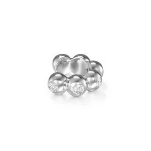 CHICNNA Orecchini a polsino in vermeil d'oro 14k 2026, Orecchini di design alla moda da donna, Inossidabili, con diamanti naturali - Product Image 3