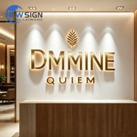 Lettres de signalisation lumineuses LED personnalisées pour l'extérieur, logo de magasin, lettres lumineuses en acier inoxydable rétroéclairées