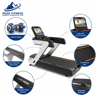 Caminadora Eléctrica Comercial con Pantalla LED y Función de Frecuencia Cardíaca para el Modelo T6 - Construcción de Acero para Ejercicios Cardiovasculares