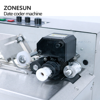 Machine de codage ZONESUN MY-380F, machine de codage de date semi-automatique à encre solide, machine de codage de date automatique continue
