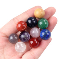 Boule de cristal en pierre naturelle sans trou de 14 mm, améthyste, agate, sphère ronde, polie, en vrac, vente en gros