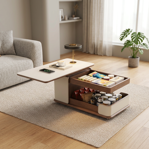 Compact Foldable End <b>Table</b>, Easy Assembly <b>Side</b> <b>Table</b>, Space Saving Occasional <b>Table</b> for Balcony Apartment Dorm - Product Image 1