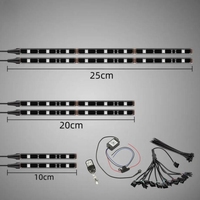6 PCS LED Dream Color Neon Chasing Bande lumineuse à LED pour moto Lumière LED pour moto