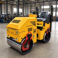 Rouleau compresseur hydraulique diesel polyvalent pour l'aménagement de chemins