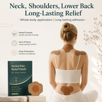 Patch Cervical Personnalisable à l'Armoise, Plâtre Auto-Adhésif Herbal pour Soulager les Douleurs aux Épaules et au Bas du Dos, Chauffant et Apaisant