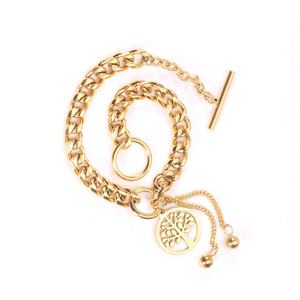 Wholesale Gold Jewelry Party Adjustable Link Chain <b>Charm</b> Stainless Steel <b>Bracelet</b> for Women - Product Image 5