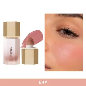 Private Label Pigmented Vegan Face Cream Maquillaje Custom Cosmetics Single Pink Cheek Makeup Liquid Blush