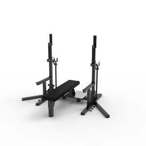 가정 적당 장비 체육관 장비 쪼그리고 앉는 선반과 무게 저장을 가진 조정가능한 운동 무게 드는 벤치