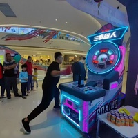 Machine de jeu de boxe d'arcade avec lecteur de cartes, options de jeu multiples, version cadeau et tickets, machine de frappe pour centre de jeux