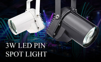 Mini projecteur de scène LED RGBW DMX512 IP20 avec CRI Ra80, effet boule miroir, spot orientable, intensité variable, durée de vie de 50 000 heures
