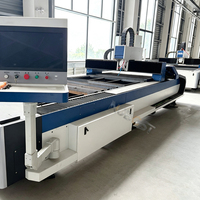 Machine de découpe de tubes industrielle NJBOST 1-6kW, découpeuse laser à fibre CNC, machine de découpe de métal Cypcut Hiwin Yaskawa 3000x1500mm