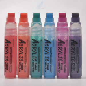 Marqueurs acryliques OEM 15 mm pour graffiti urbain, rechargeables, pointe <span class=keywords><strong>feutre</strong></span> jumbo 1,5 cm, lot de marqueurs acryliques - Product Image 3