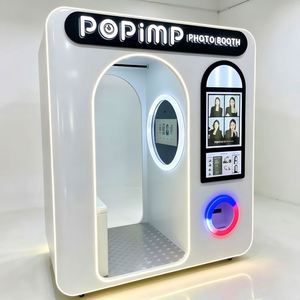 Nouvelle borne photo de luxe en libre-service entièrement fermée, kiosque selfie à impression instantanée, photomaton de style coréen, distributeur automatique - Product Image 3
