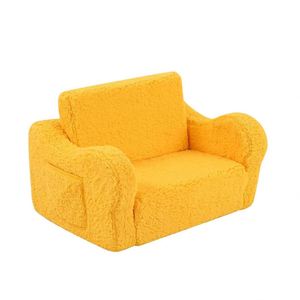 Canapé en peluche lavable en machine au design convivial pour enfants, salon, chambre d'enfant, salle de jeux - Product Image 2