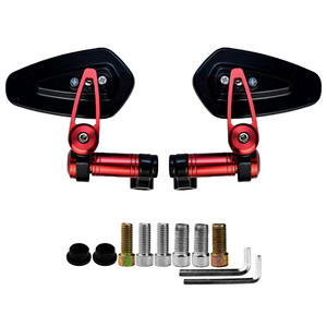 Nouveau rétroviseur universel pour guidon de moto, objectif HD anti-distorsion, en aluminium, multicolore, réglable - Product Image 4