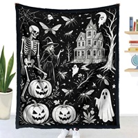 Couverture à colorier douce pour Halloween, réutilisable, à faire soi-même, pour canapé, lit, fête, décoration intérieure et cadeaux, directement de l'usine