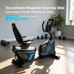 Vélo magnétique commercial robuste, poids max. utilisateur 200 kg, cadre en acier stable - Product Image 5