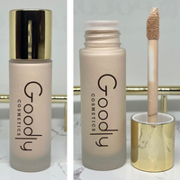 Fond de teint liquide Goodly Cosmetics OEM de haute qualité, imperméable, anti-brillance, minéral, longue tenue 24h, couvrance totale, couleur foncée, 30 ml
