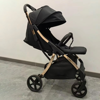 Poussette bébé légère, cadre en plastique, pliage facile, compacte, portable, pour voyage en avion, capacité de charge de 20 kg