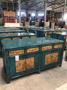 Tủ Hồ Sơ Ngăn Kéo Sơn Đau Khổ Bằng Gỗ Khai Hoang Kiểu Cổ Trung Quốc - Product Image 5