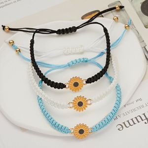 สร้อยข้อมือดอกทานตะวันทอมือบริสุทธิ์จาก AliExpress ข้ามพรมแดนสร้อยข้อมือคู่เดซี่มีสเน่ห์แฟชั่น - Product Image 3