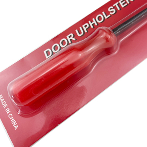 Outil de démontage de clips de sellerie automobile 6 pouces, levier de déclenchement rapide pour panneaux de porte de voiture, poignée antidérapante rouge, outil manuel de retrait de rivets en plastique - Product Image 5