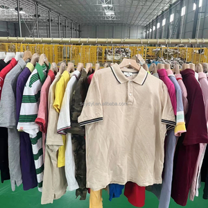 F11 Mode Vêtements d'occasion populaires Prix bas Vente en gros <span class=keywords><strong>Polo</strong></span> Vêtements d'occasion pour hommes et femmes Différents T-shirts de marque - Product Image 2