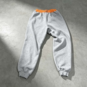 Pantalon de survêtement pour homme, taille élastique, 100 % coton, style décontracté urbain, tricoté mi-lourd, idéal pour l'automne - Product Image 3