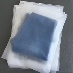 Tas Ritsleting Beku Cetak Kustom Ramah Lingkungan untuk Kemasan Pakaian Tas Ritsleting Plastik