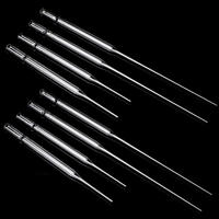 Pipette Pasteur en verre avec bulbe en caoutchouc rouge, 7150 mm, 7230 mm, capacité de 5 ml, compte-gouttes de laboratoire pour transfert de liquides