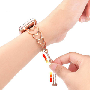 Bracelet en acier inoxydable pour <span class=keywords><strong>bracelets</strong></span> de montre Apple 38mm 41mm 44mm 45mm, bracelet en métal habillé pour femmes pour <span class=keywords><strong>IWatch</strong></span> Series 9 8 7 - Product Image 6