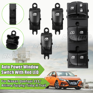 Interruptor Eléctrico para Ventanas con 7 LED para Nissan Qashqai J11/Altima/Sylphy/Tiida/X-Trail/Sentra Leaf JUKE Rogue Navara con Retroiluminación - Product Image 1
