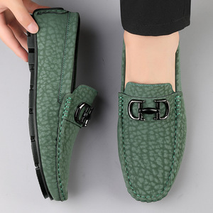 Mocasines Cómodos de Corte Bajo a la Moda, Zapatos de Cuero Suave de Marca para Negocios, Zapatos Planos de Calidad para Caminar y Conducir para Hombre - Product Image 4