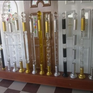 Nhà Máy Bán buôn sang trọng hiện đại Acrylic thép không gỉ trong nhà pha lê lan can cầu thang lan can tùy chỉnh thiết kế - Product Image 2