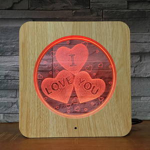 โคมไฟอะคริลิคทรงกลมสำหรับกลางคืนโคมไฟ<span class=keywords><strong>3D</strong></span> 7สีเปลี่ยนได้โคมไฟกลางคืนสำหรับห้องนอน - Product Image 1