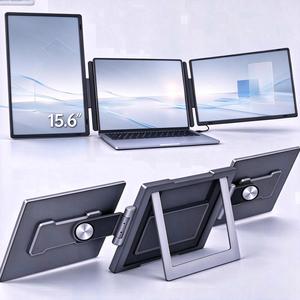 Écran portable triple rotatif 15,6 pouces, extension d'écran pour ordinateur portable, moniteur LED IPS FHD 1080P pour jeux et affaires, vente flash - Product Image 6