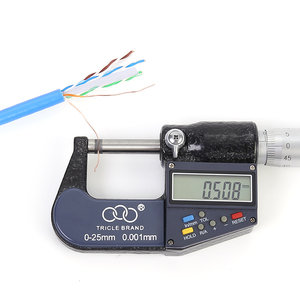 Hot người bán cat6A cáp Ethernet 500m oxy Miễn Phí Đồng FTP Thất Bại che chắn spline thiết kế PVC Áo khoác 10Gbps Lan trung tâm dữ liệu - Product Image 5