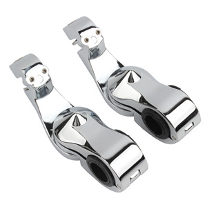 Soporte de pedal delantero para motocicleta Zuqing, aleación de aluminio cromado de 32mm para Harley-Davidson Big Glide - Product Image 4