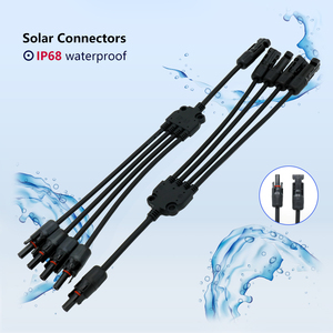 Conectores Solares XLPO de Cobre 10AWG, Cable Precableado en Y de 1 Macho a 4 Hembras, M/<span class=keywords><strong>FFF</strong></span> y <span class=keywords><strong>F</strong></span>/MMM, IP68, Cables de Extensión para Paneles Solares - Product Image 6