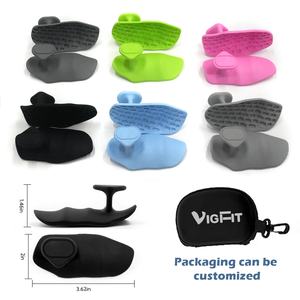 ジムワークアウト機器人間工学に基づいたシリコーングリップヘビーデューティトレーニングパームフィットネス用強力な安全機能 - Product Image 2