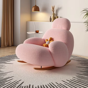 Sillón de Lujo <span class=keywords><strong>para</strong></span> Sala de Estar, Sillón Reclinable Individual, Sillón Mecedora Moderno, Sillón de Descanso con Brazos, Sillón Baymax <span class=keywords><strong>para</strong></span> Sala de Estar - Product Image 3