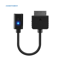 Câble de charge Type-C pour PSP GO, convertisseur de prise USB C femelle et câble d'alimentation avec voyant lumineux