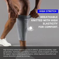 VBOSi 7187 Manchons de compression 3D unisexe pour mollets, sans pied, pour soulagement des périostites tibiales, chaussettes de protection respirantes et robustes pour les jambes
