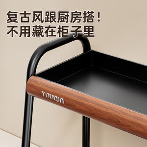 Étagère à épices Youcin de taille L, design trapézoïdal avec poignée, étagère de rangement multifonctionnelle pour condiments, pour comptoir - Product Image 5