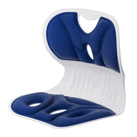 Coussin de siège ergonomique conçu pour les chaises de bureau afin de favoriser une posture de siège correcte, avec soutien lombaire intégré