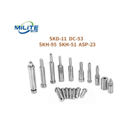 Pin Punch Baja SKH51/SKD11 Grosir dengan Kekerasan 58-62HRC untuk Cetakan Injeksi Plastik Ukuran & Warna Sesuai Pesanan