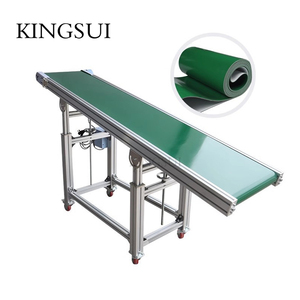Système de convoyeur à bande en PVC personnalisable, fabrication OEM, antistatique, capacité de charge de 300 kg, certifié CE ISO, vitesse de 120 m/min, automatique - Product Image 2