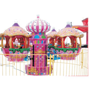 Mini carrusel pequeño para niños, portavelas de Frp, carrusel de animales - Product Image 4