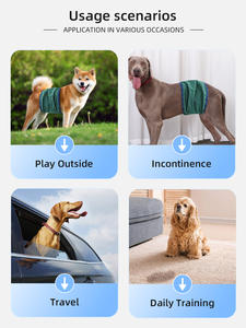 Couches lavables Queenhe <span class=keywords><strong>pour</strong></span> chiens, couches réutilisables et ajustables <span class=keywords><strong>pour</strong></span> chiens mâles, bandes de protection abdominale <span class=keywords><strong>pour</strong></span> l'incontinence - Product Image 6